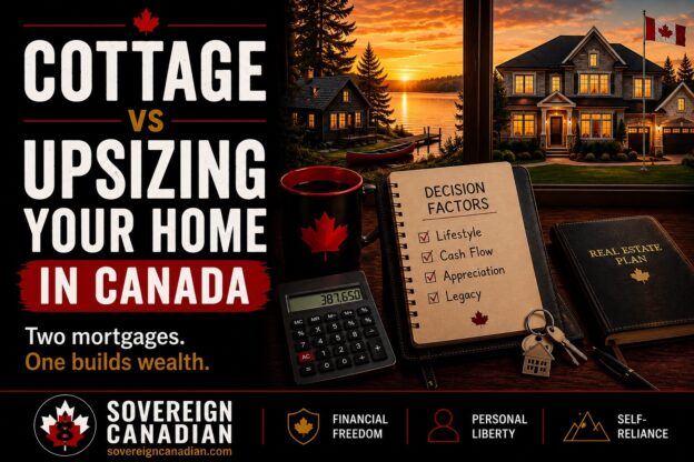 Cottage vs upsizing your home in Canada — two mortgages, one builds wealth