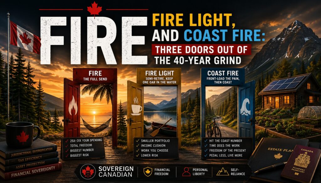 FIRE, FIRE Light, and Coast FIRE: Three Doors Out of the 40-Year Grind