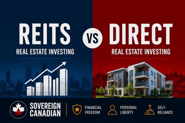REITs vs direct real estate investing for Canadians – comparison of publicly traded real estate investment trusts and owning investment property, Sovereign Canadian field guide