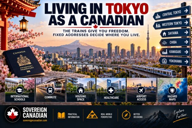Living in Tokyo as a Canadian with Greater Tokyo trains, housing, schools and signs for Tokyo, Yokohama, Kawasaki, Saitama and Chiba