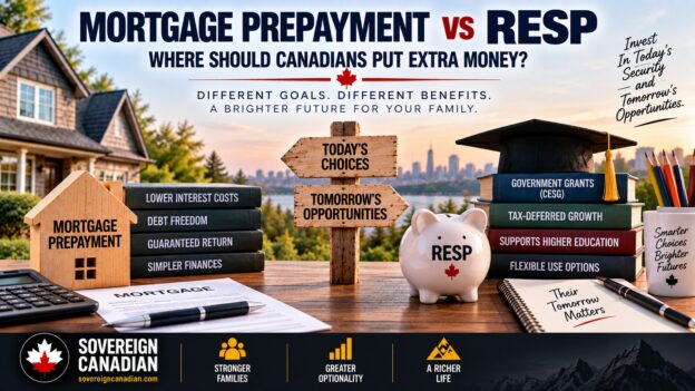 Mortgage prepayment versus RESP in Canada comparing debt reduction with education savings and CESG grants