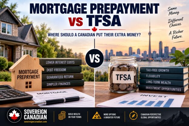 Mortgage prepayment versus TFSA investing in Canada, comparing debt reduction with tax-free investment growth