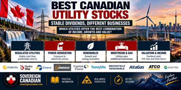 Best Canadian utility stocks comparing Fortis, Hydro One, Emera, Enbridge, Capital Power, TransAlta, Brookfield Renewable, AltaGas, ATCO and Algonquin