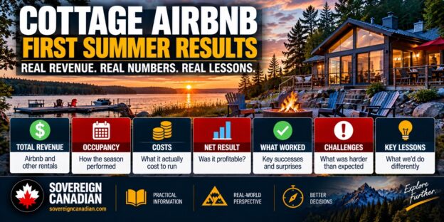 Cottage Airbnb first summer results showing rental revenue, occupancy, operating costs, profitability, challenges and lessons learned