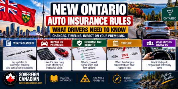 New Ontario auto insurance rules explained, including changes to accident benefits, optional coverage, insurance premiums, implementation timelines and what Ontario drivers should do.